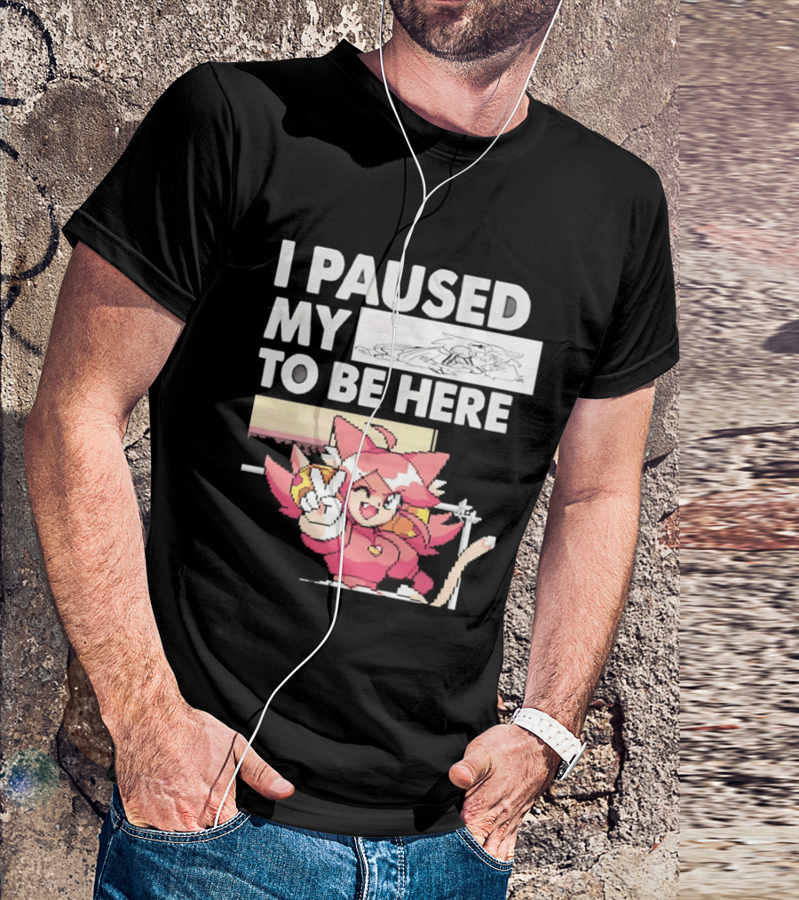 I Paused My Game To Be Here Mad Mew Mew Undertale Anime Girls T-Shirt