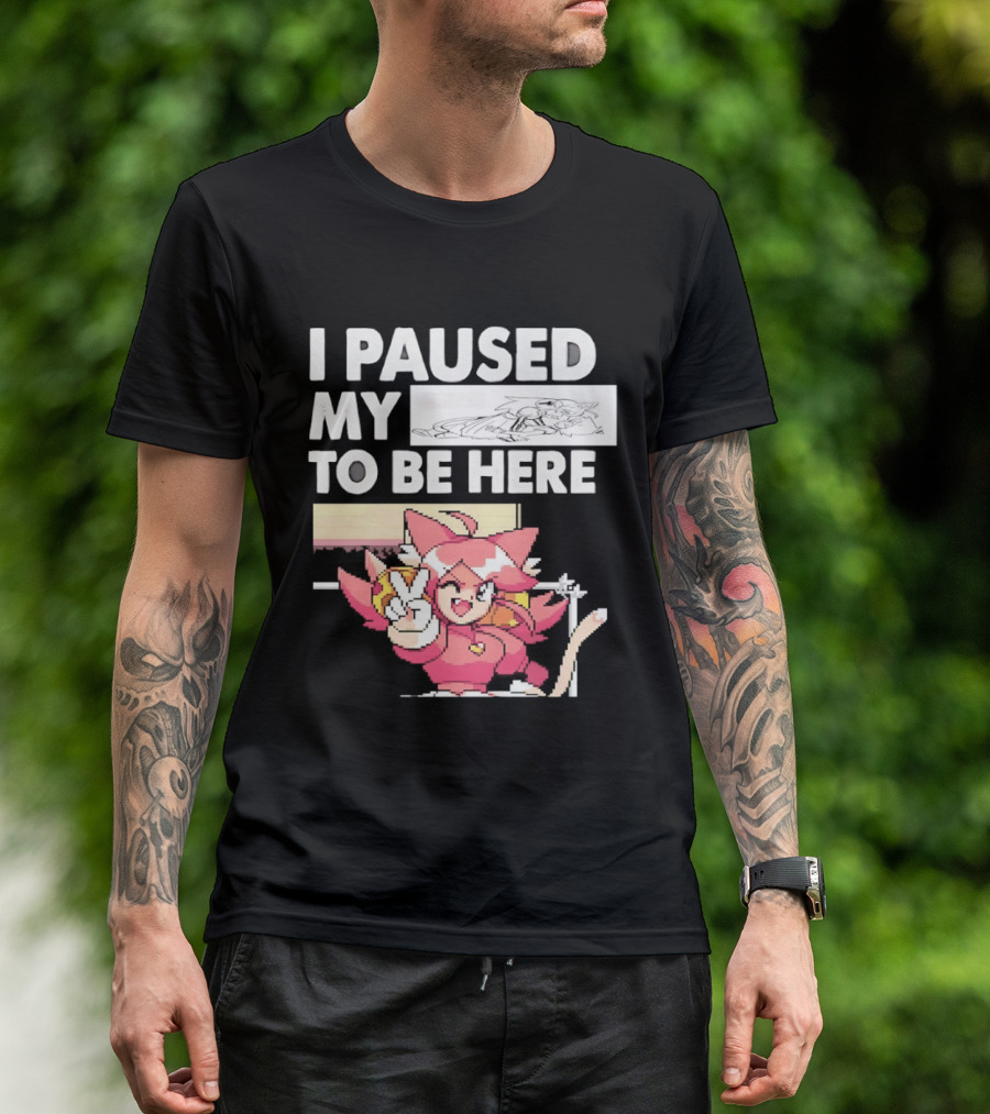 I Paused My Game To Be Here Mad Mew Mew Undertale Anime Girls T-Shirt