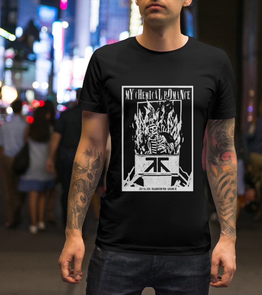 My Chemical Romance July 4 2026 Bellahouston Park Glasgow UK T-Shirt