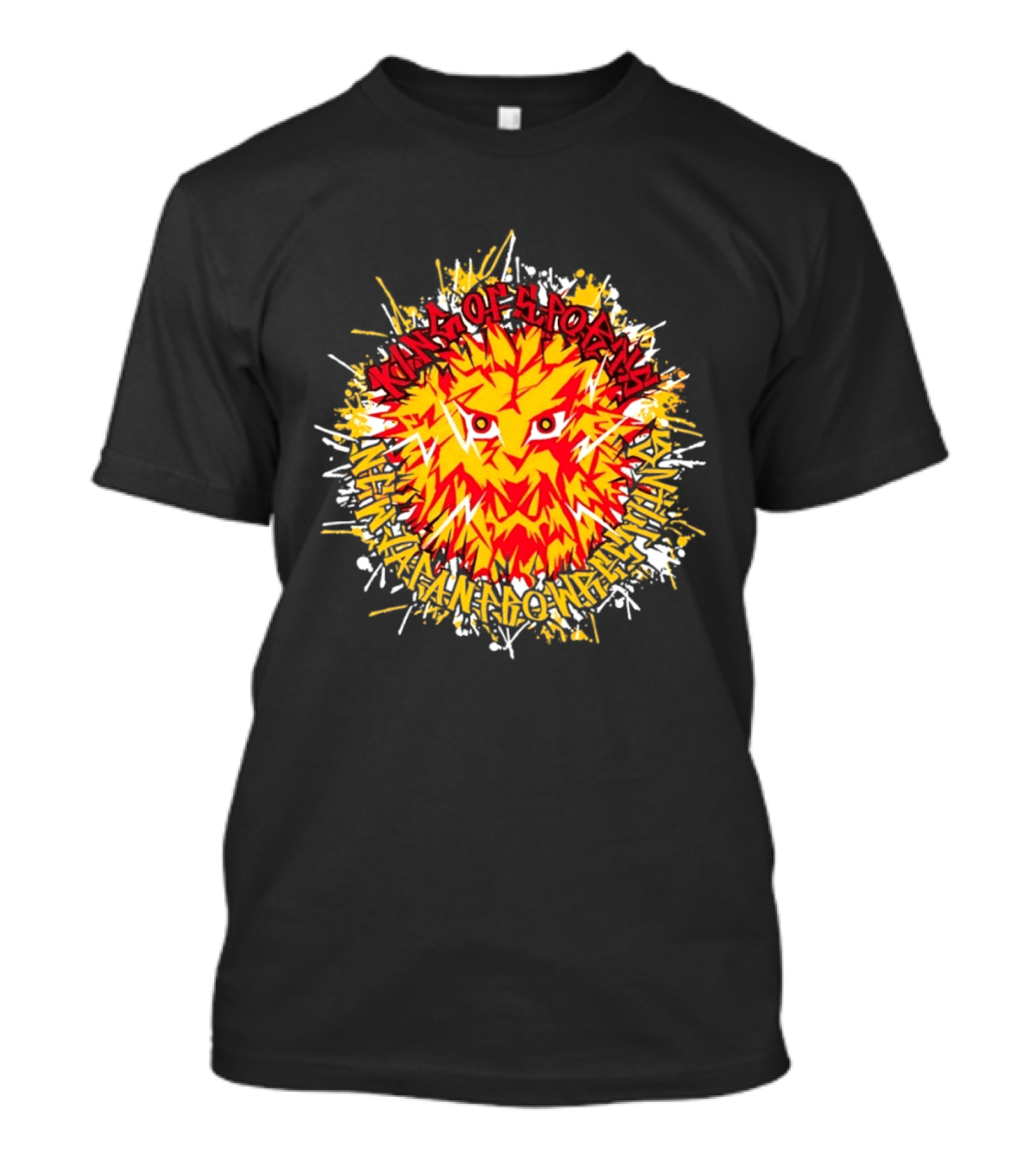 NJPW Lion Mark King Of Sports Hakaima Ga Ore No Jinganaki T-Shirt