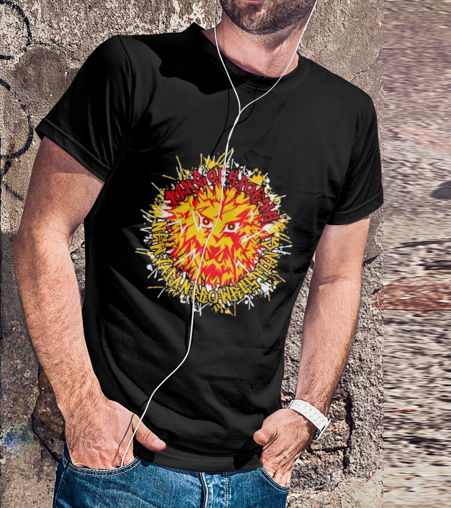 NJPW Lion Mark King Of Sports Hakaima Ga Ore No Jinganaki T-Shirt