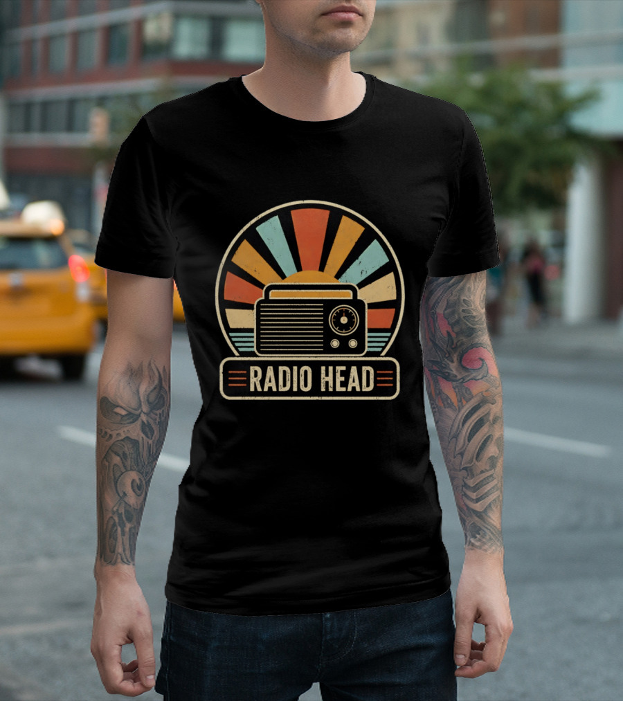 Radio Head Vintage Sunset Radio Vibes T-Shirt