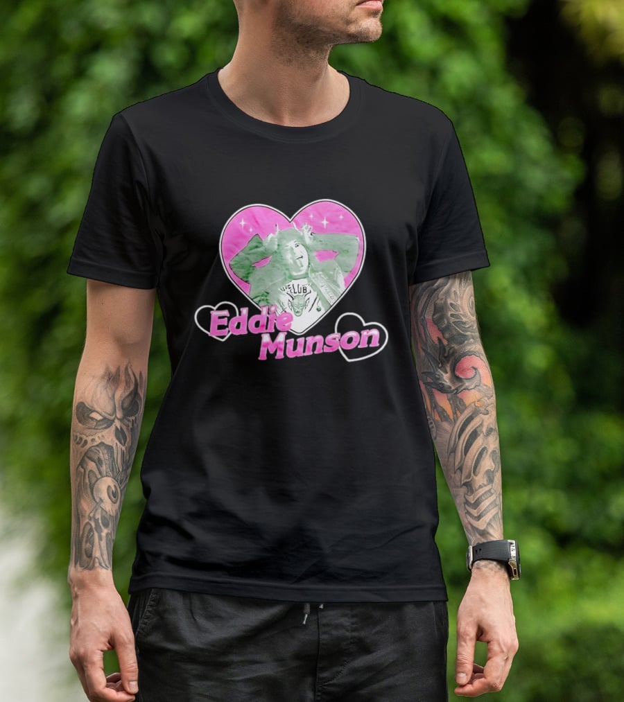 Eddie Munson Hellfire Club Heart Frame Stranger Things T-Shirt