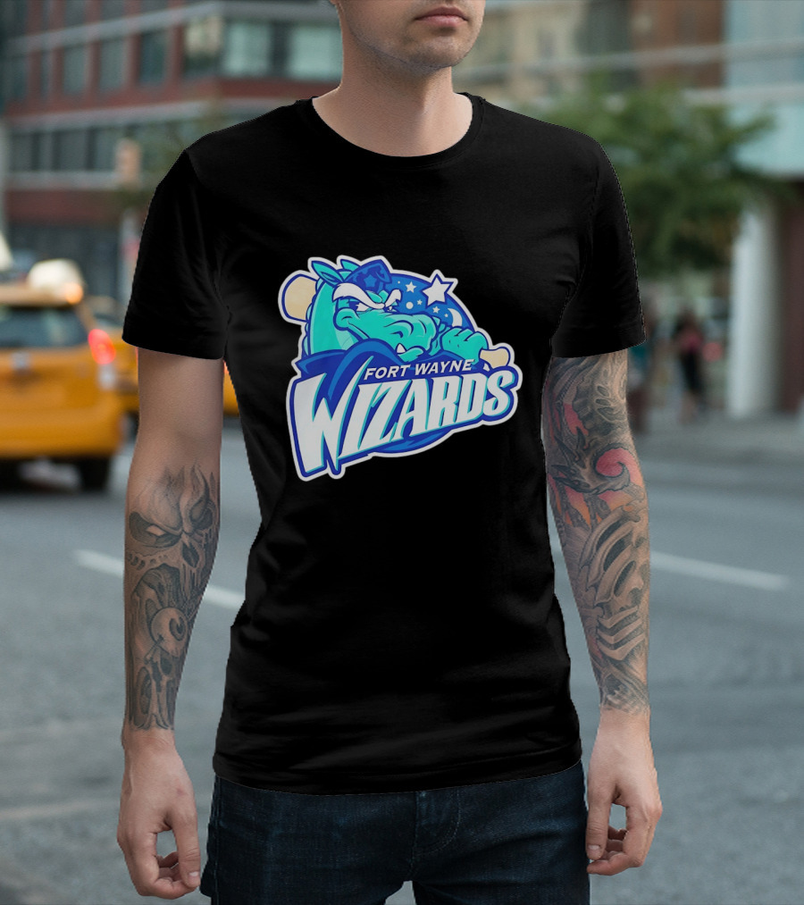 Fort Wayne Wizards Crocodile Logo Minor League Baseball Team T-Shirt