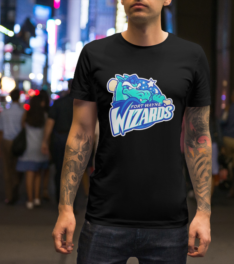 Fort Wayne Wizards Crocodile Logo Minor League Baseball Team T-Shirt
