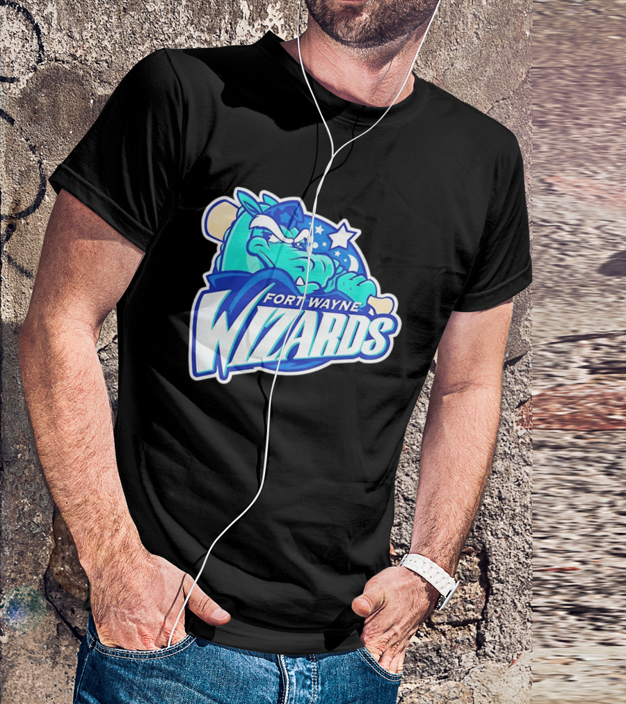 Fort Wayne Wizards Crocodile Logo Minor League Baseball Team T-Shirt