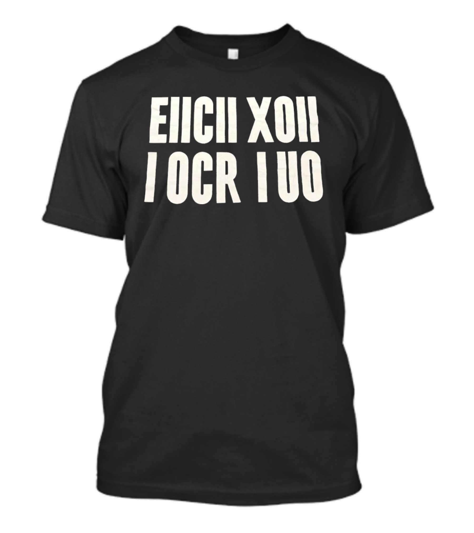 Stencil Block EHCII XII I OCR IUO T-Shirt