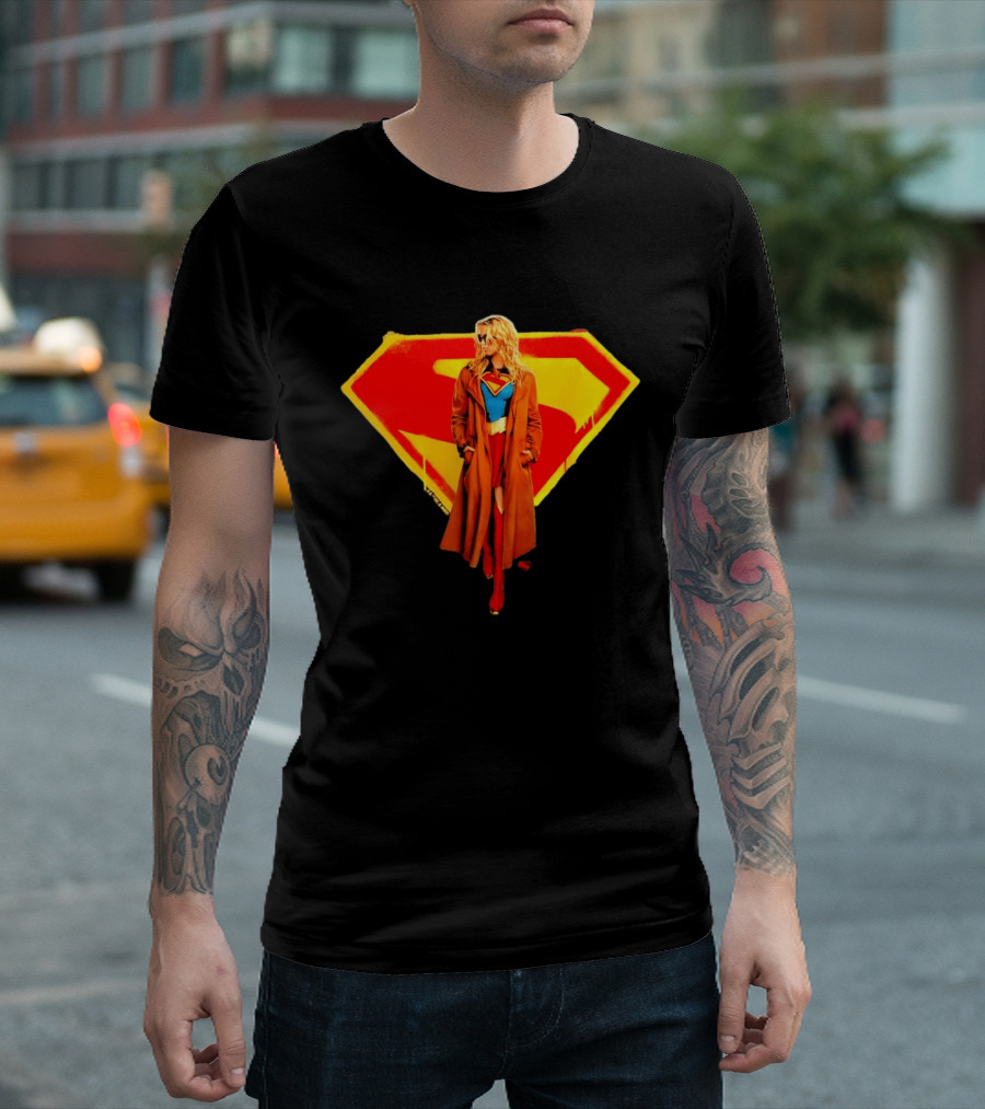Supergirl 2026 Movie Iconic Superhero Emblem Heroine Coat T-Shirt