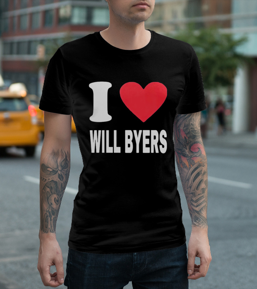 I Love Will Byers Heart Fan Appreciation T-Shirt