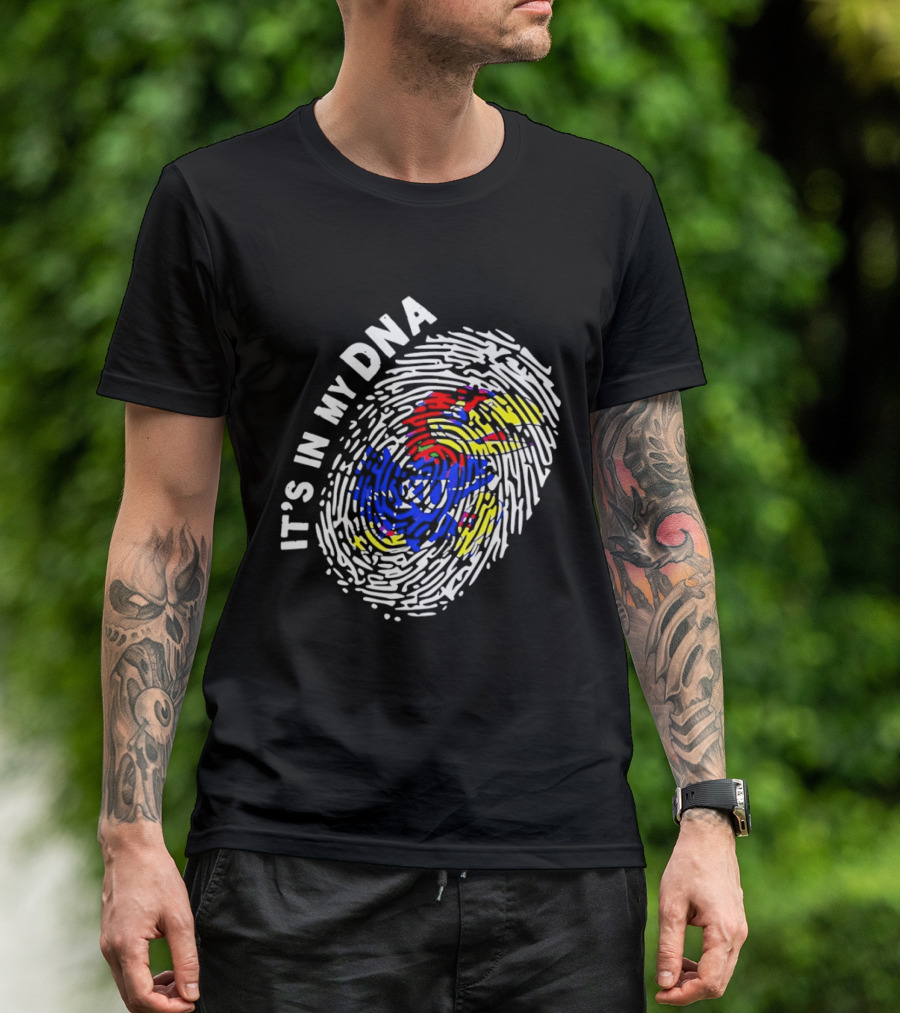Kansas Jayhawks It's In My DNA Fingerprint T-Shirt