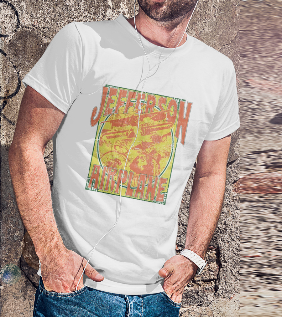 Jefferson Airplane Distressed Vintage Band Art Psychedelic 60s T-Shirt