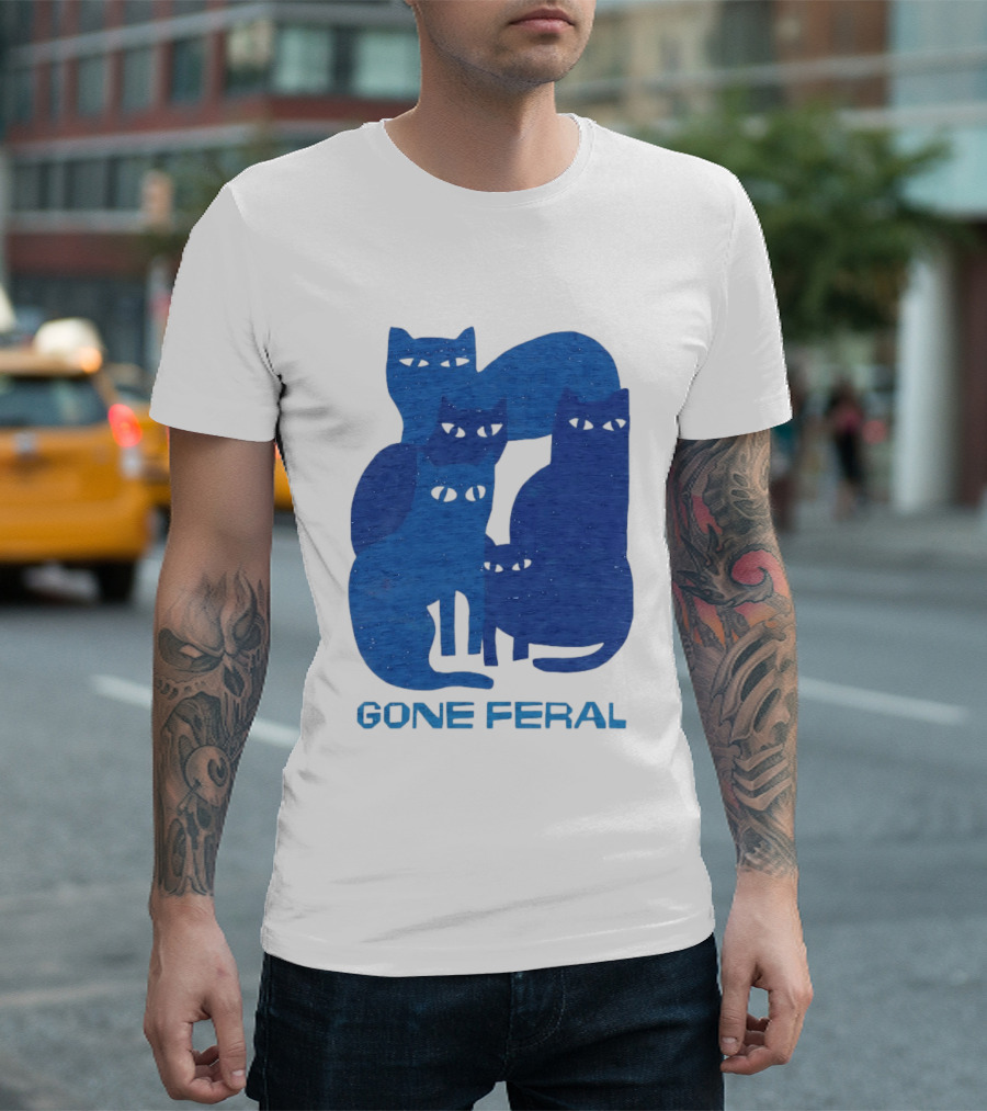 Gone Feral Cats Group T-Shirt