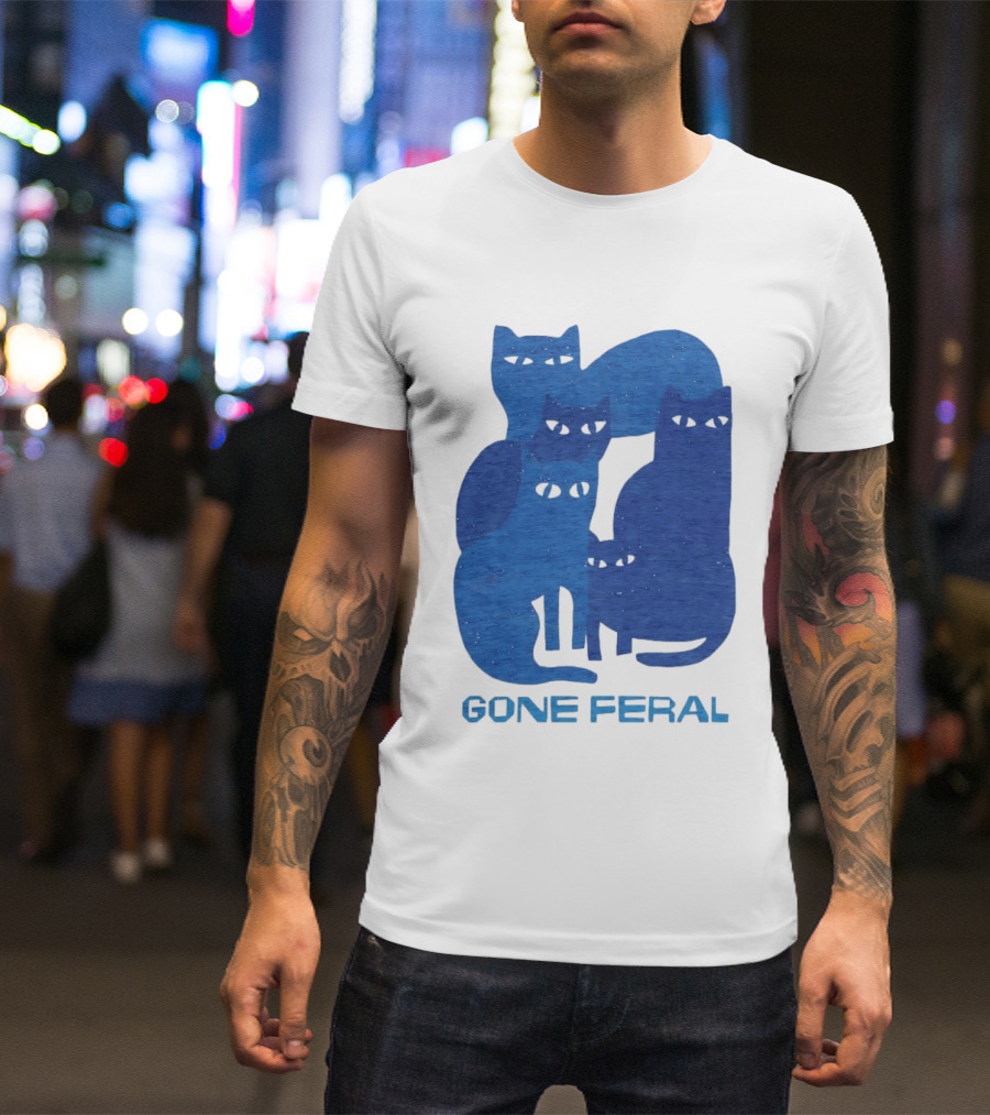 Gone Feral Cats Group T-Shirt