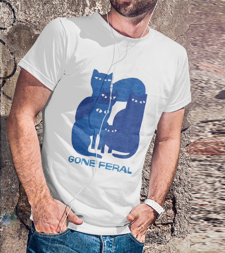 Gone Feral Cats Group T-Shirt