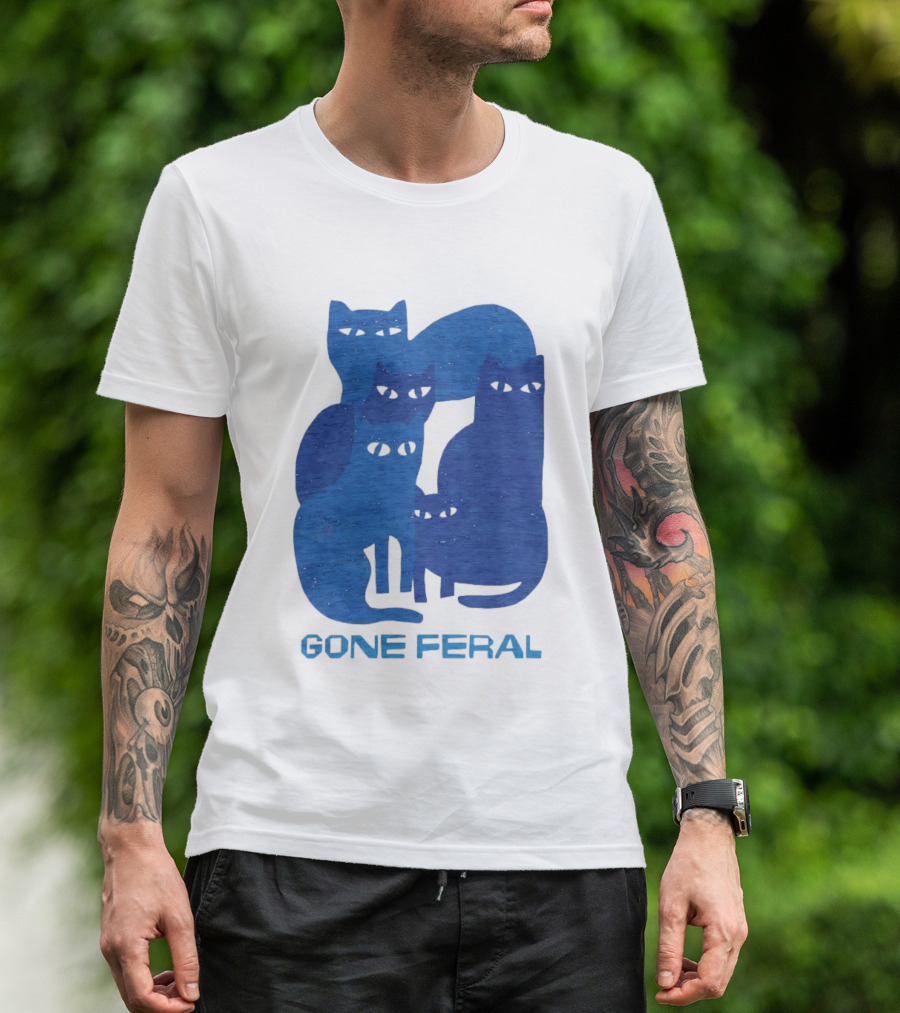 Gone Feral Cats Group T-Shirt