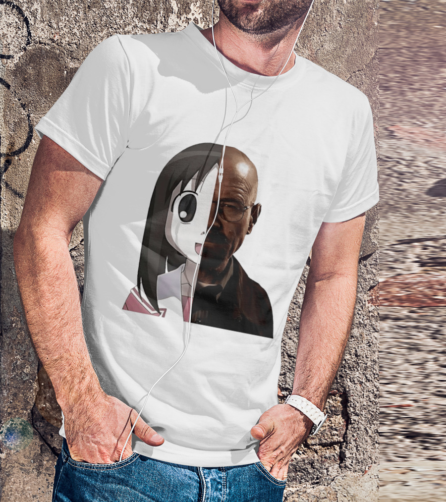 Walter White And Ayumu Kasuga Half Face Combo T-Shirt