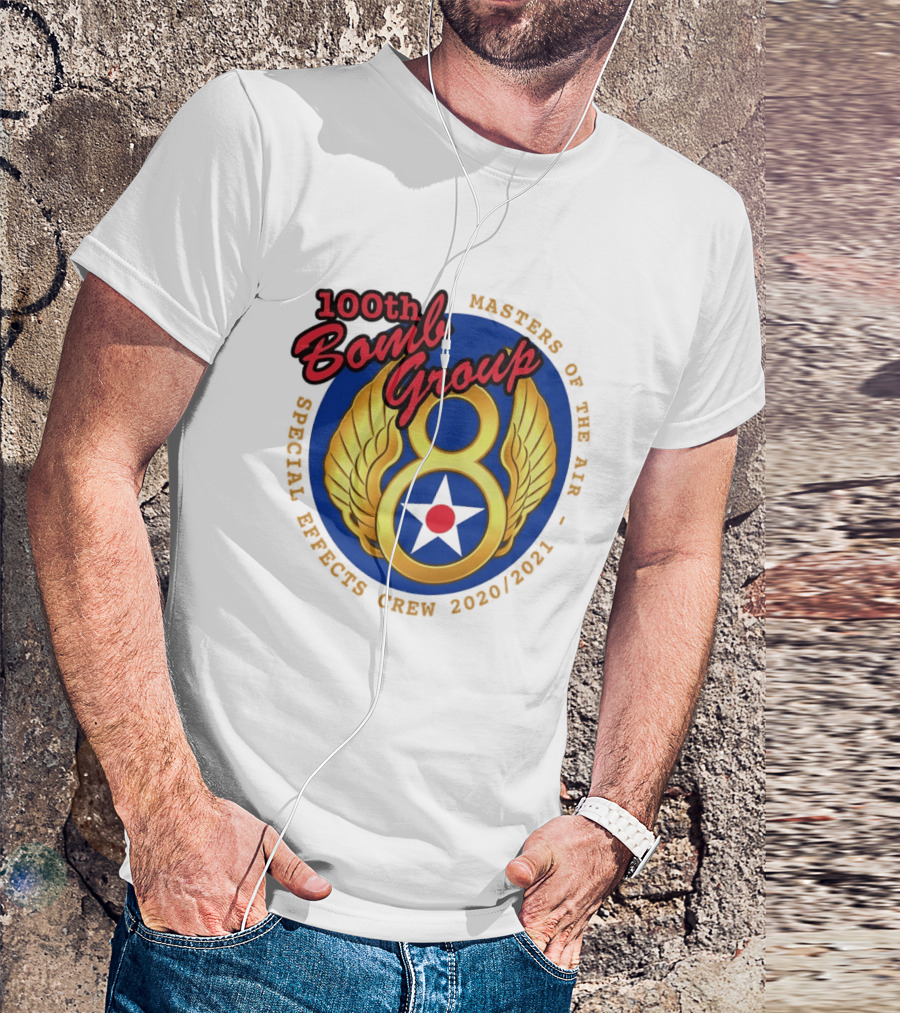 100th Bomb Group Masters Of The Air Eighth Air Force Special Effects Crew 2020 2021 T-Shirt