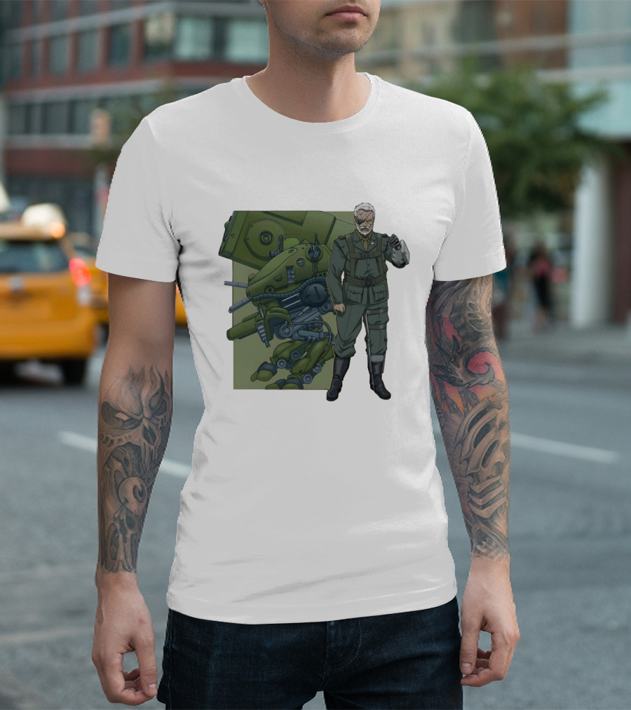 Big Boss Metal Gear Solid Character And Mech T-Shirt