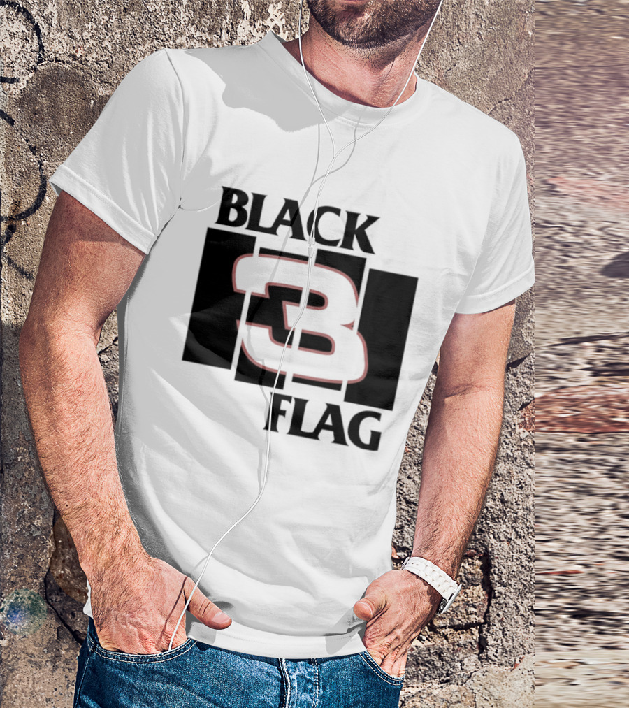 Black 3 Flag T-Shirt