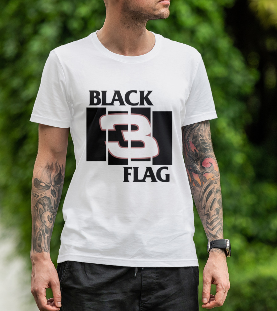 Black 3 Flag T-Shirt