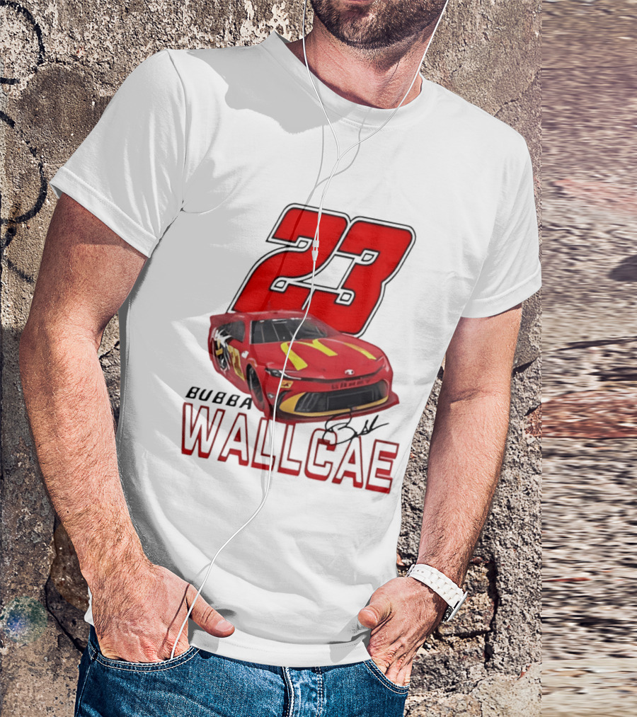 Bubba Wallace 23 Car NASCAR 23XI Racing T-Shirt