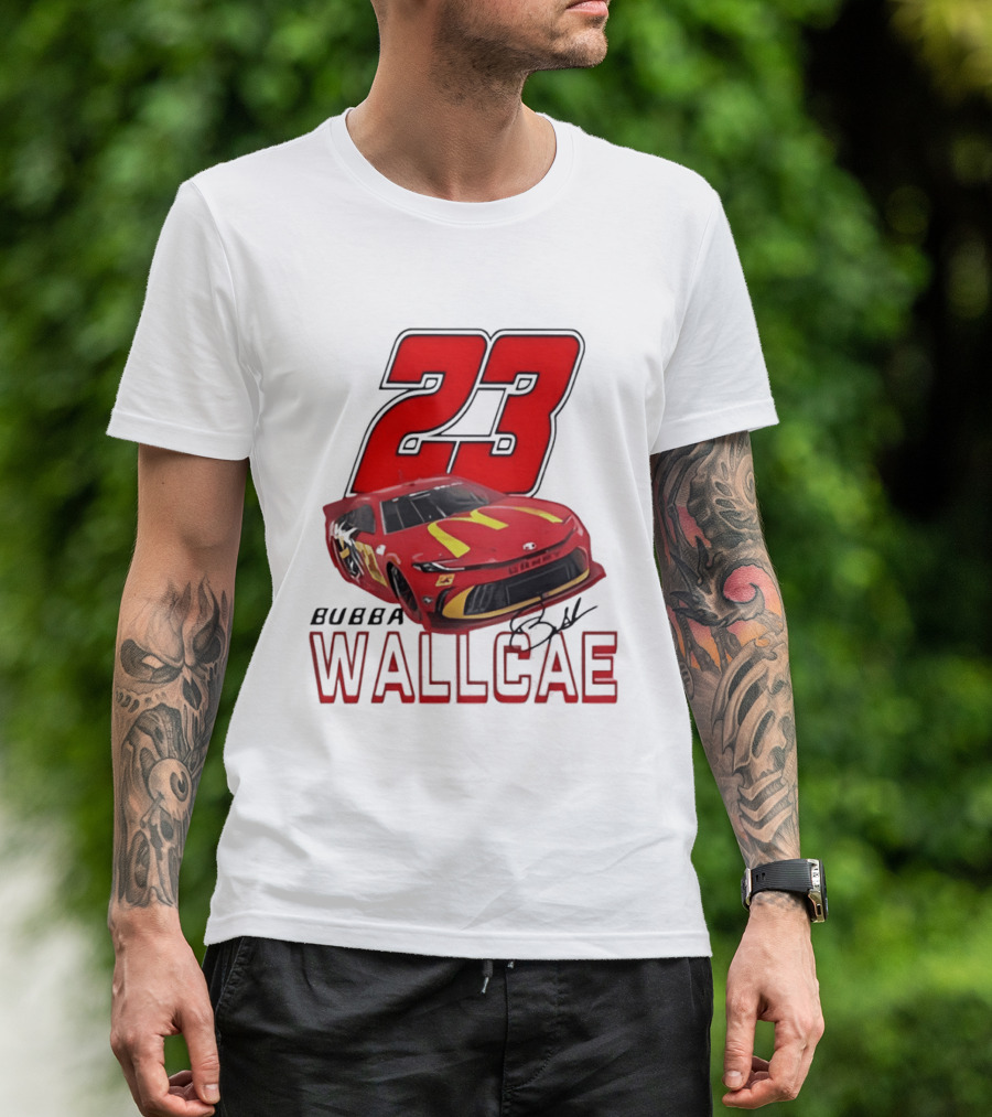 Bubba Wallace 23 Car NASCAR 23XI Racing T-Shirt