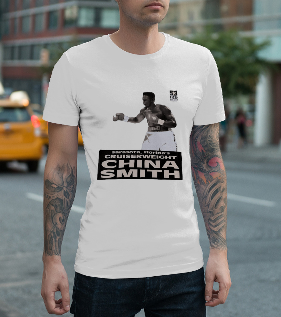 China Smith Sarasota Florida Cruiserweight Boxing Legend HCG Five Star Productions T-Shirt
