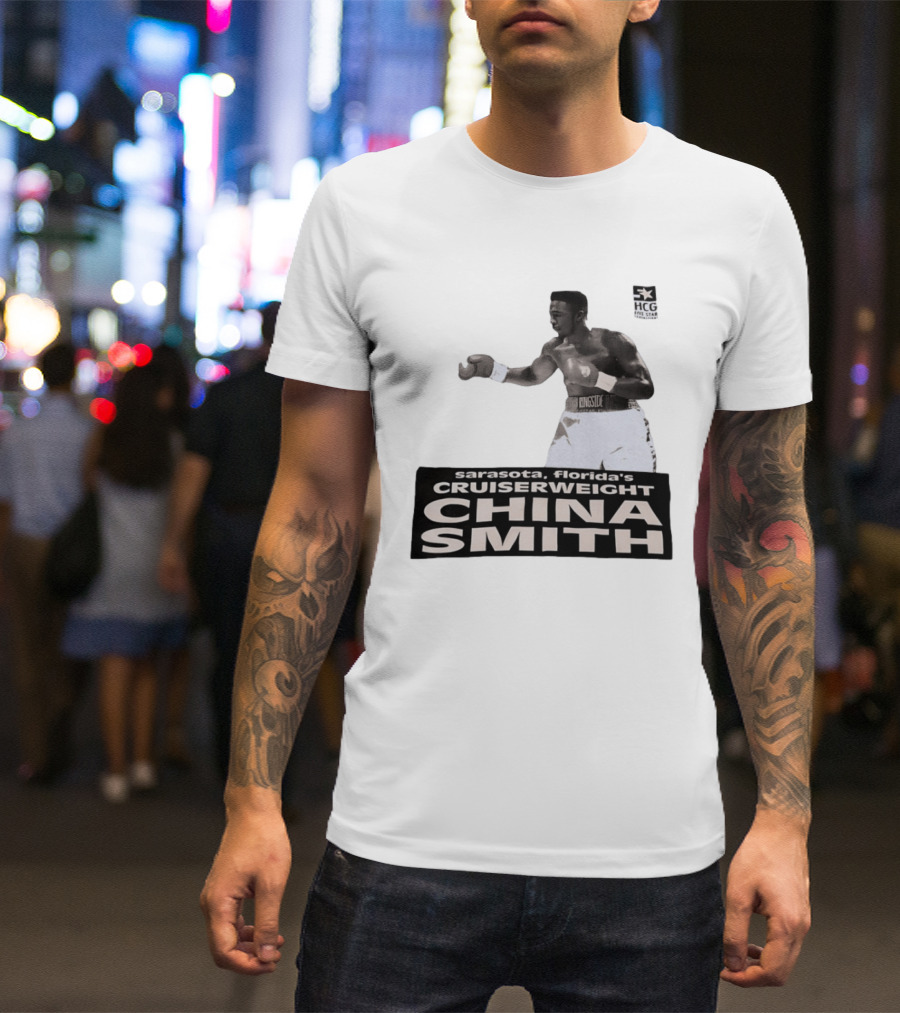 China Smith Sarasota Florida Cruiserweight Boxing Legend HCG Five Star Productions T-Shirt
