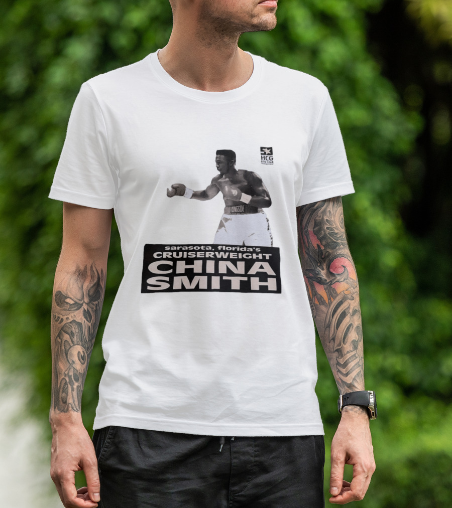 China Smith Sarasota Florida Cruiserweight Boxing Legend HCG Five Star Productions T-Shirt