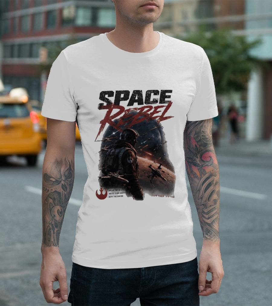 Space Rebel Break The Grid Write Your Legend Defy The Empire T-Shirt