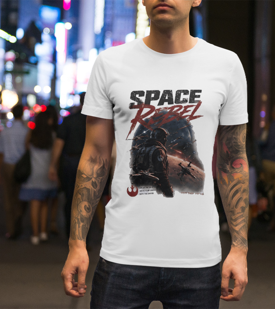 Space Rebel Break The Grid Write Your Legend Defy The Empire T-Shirt