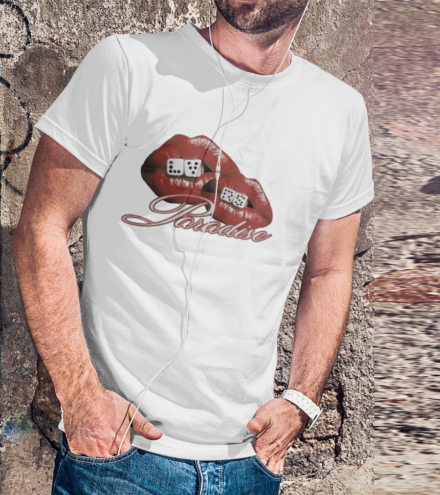 Isaiah Falls LVRS Paradise Red Lips Dice T-Shirt