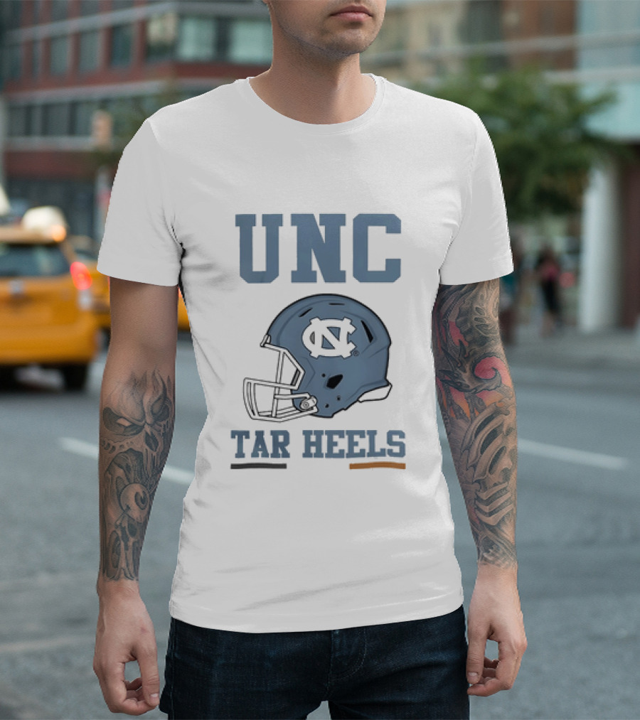 UNC Tar Heels Football Helmets Ireland 2026 Aviva Stadium T-Shirt