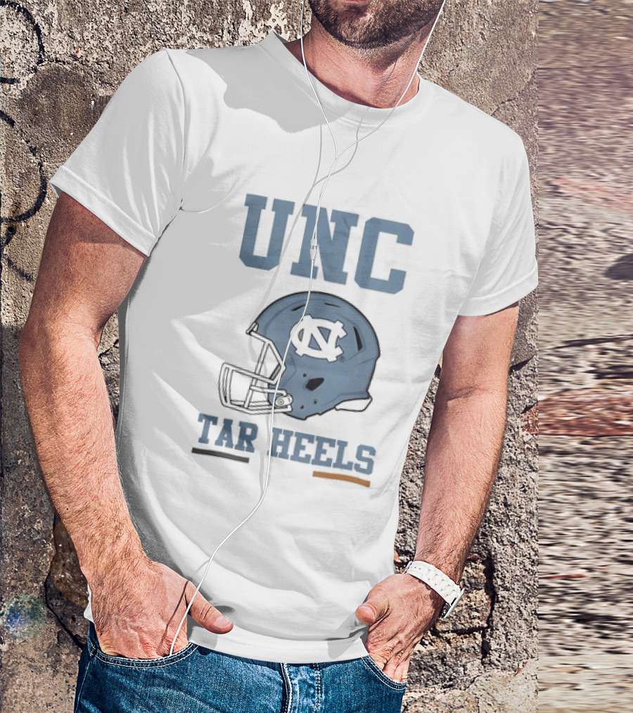 UNC Tar Heels Football Helmets Ireland 2026 Aviva Stadium T-Shirt