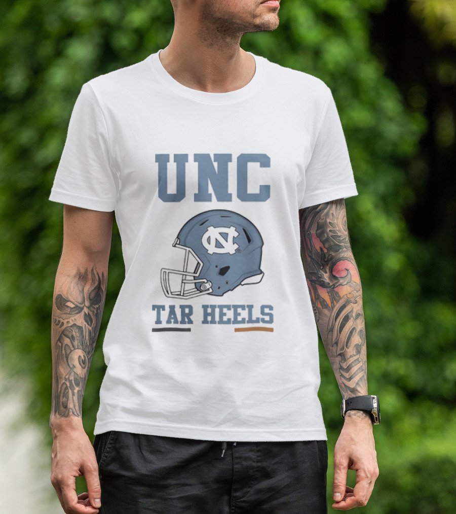 UNC Tar Heels Football Helmets Ireland 2026 Aviva Stadium T-Shirt