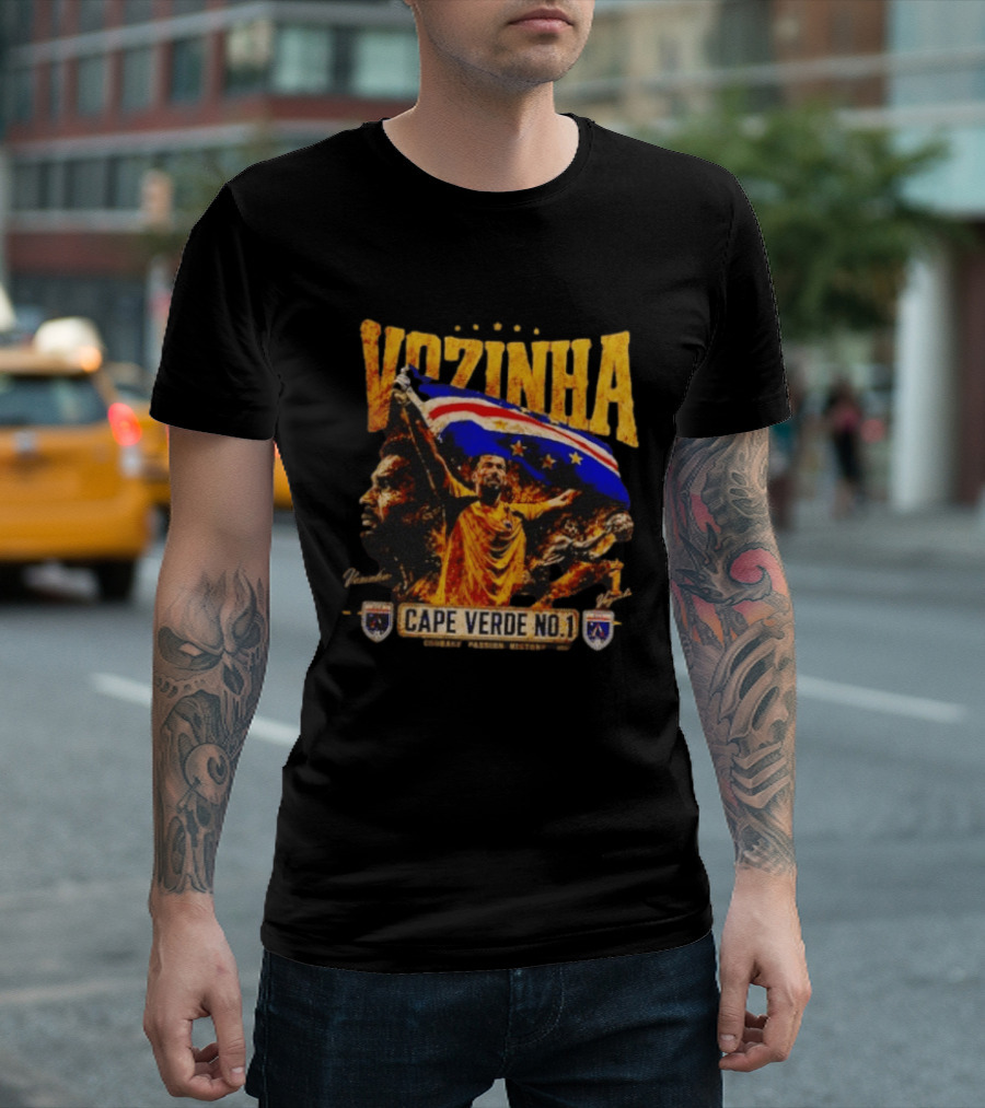 Vozinha Cape Verde No 1 Courage Passion History Flag Celebration T-Shirt