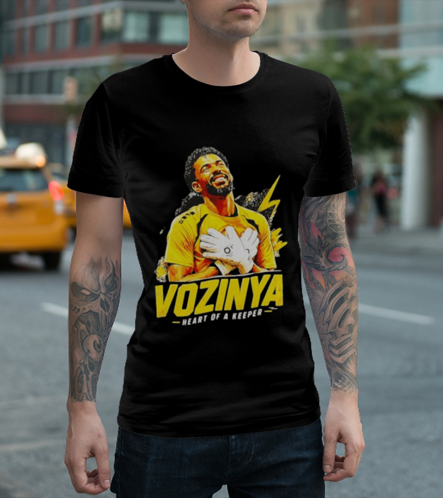 Vozinya Heart Of A Keeper Cape Verde Football Goalkeeper T-Shirt