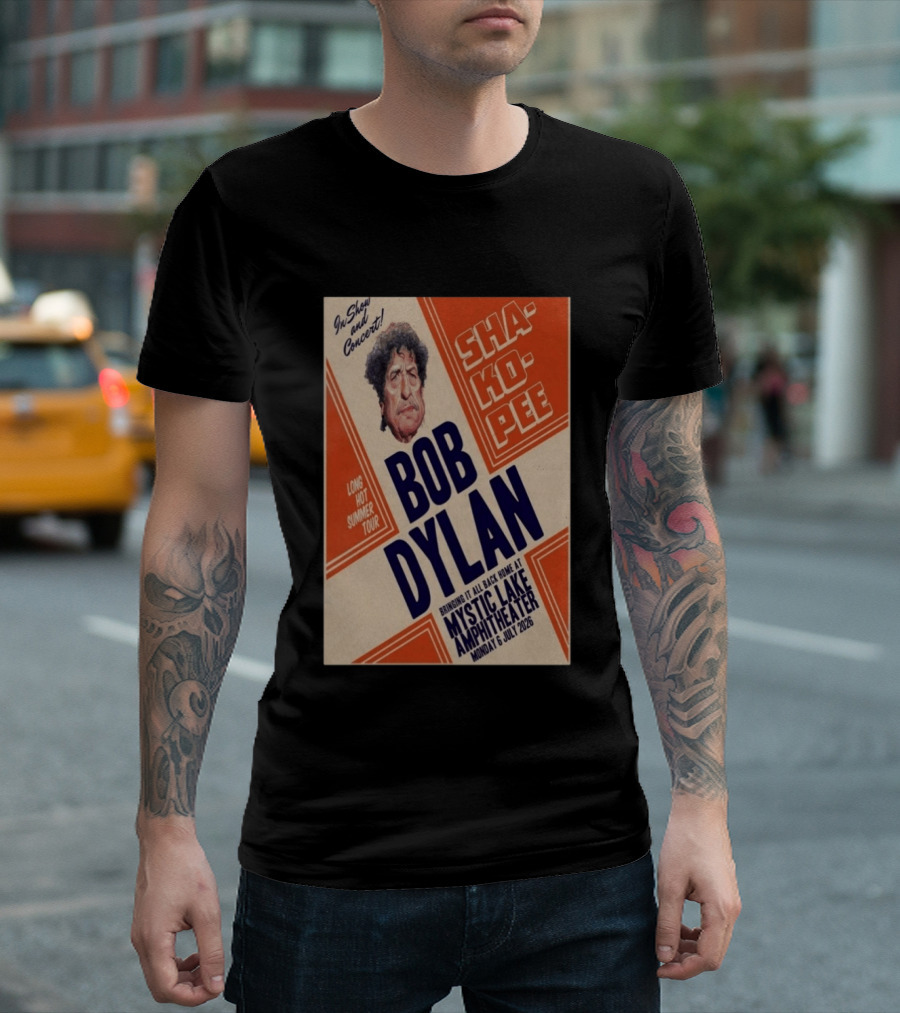 Bob Dylan Long Hot Summer Tour Mystic Lake Amphitheater Shakopee 6 July 2026 T-Shirt