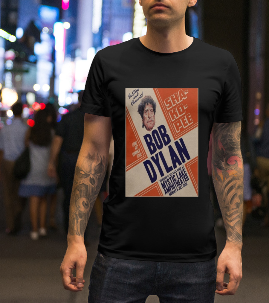 Bob Dylan Long Hot Summer Tour Mystic Lake Amphitheater Shakopee 6 July 2026 T-Shirt