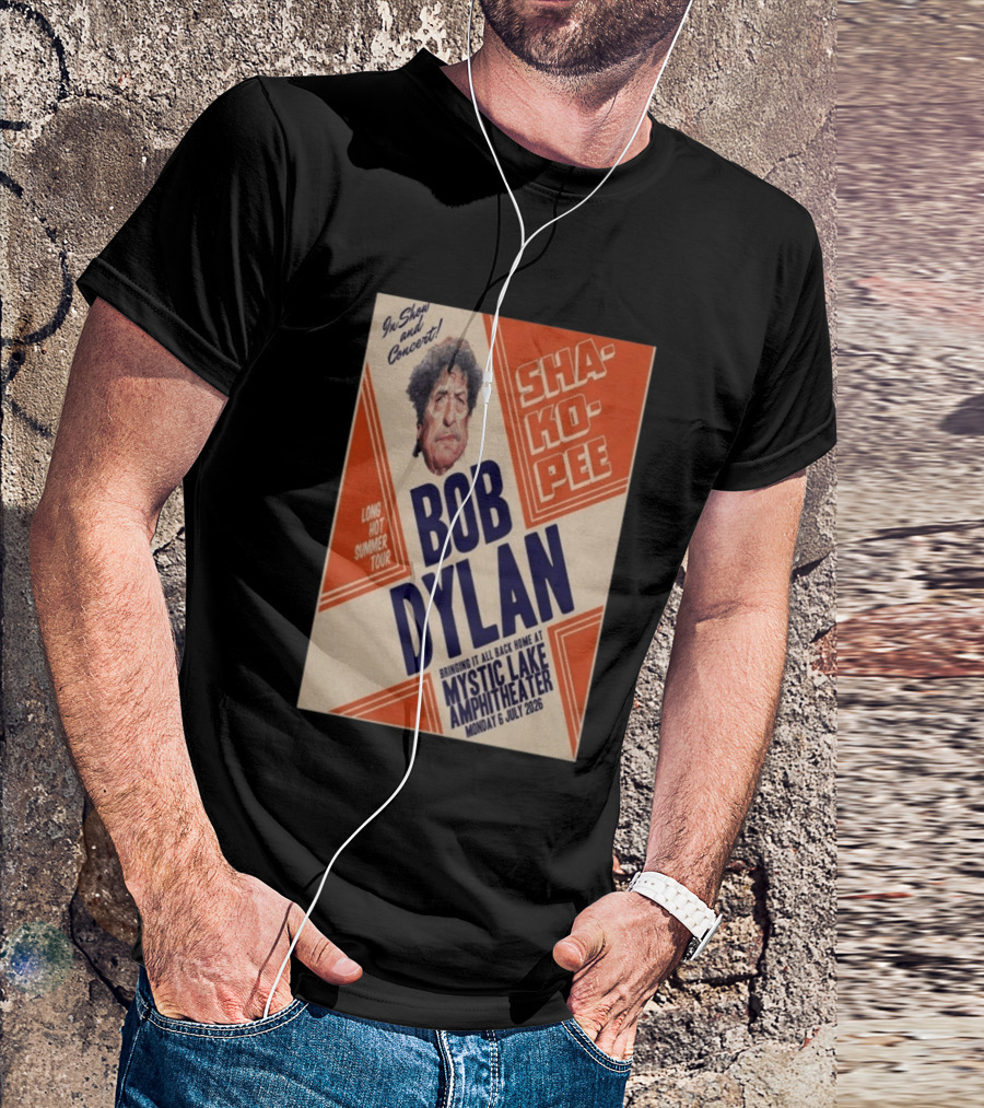 Bob Dylan Long Hot Summer Tour Mystic Lake Amphitheater Shakopee 6 July 2026 T-Shirt