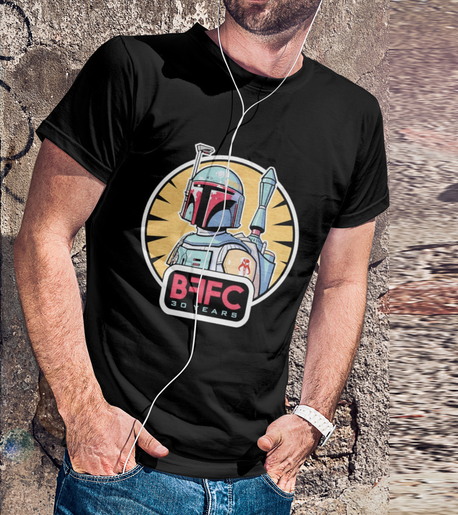 Boba Fett Mandalorian Armor BFFC 30 Years T-Shirt