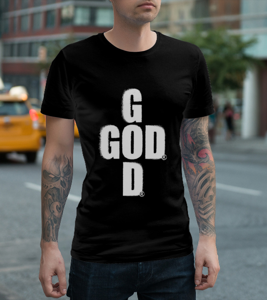 GOD Cross Christian Faith Minimalist Religious T-Shirt