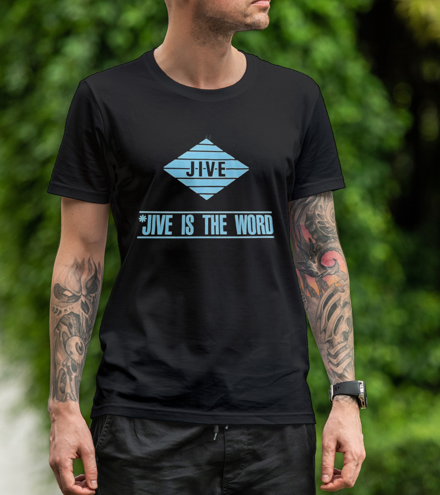 Jive Is The Word Diamond Shape Retro Music T-Shirt