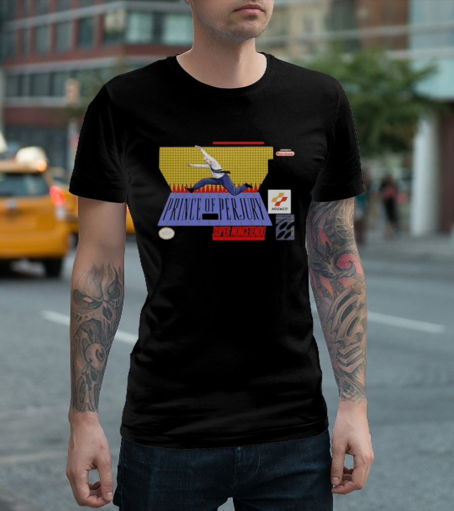 Prince Of Perjury Super Noncetendo Entertainment System Nosweat T-Shirt