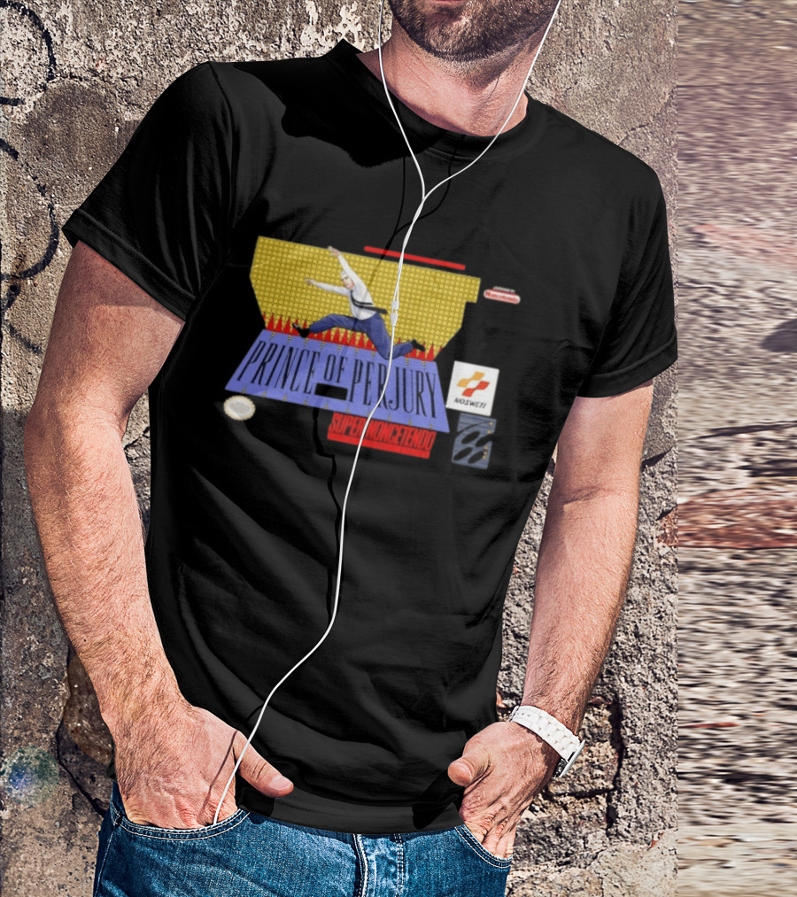 Prince Of Perjury Super Noncetendo Entertainment System Nosweat T-Shirt