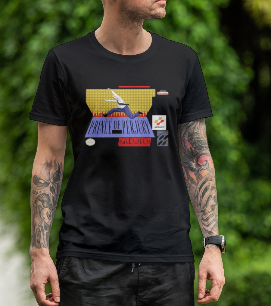 Prince Of Perjury Super Noncetendo Entertainment System Nosweat T-Shirt