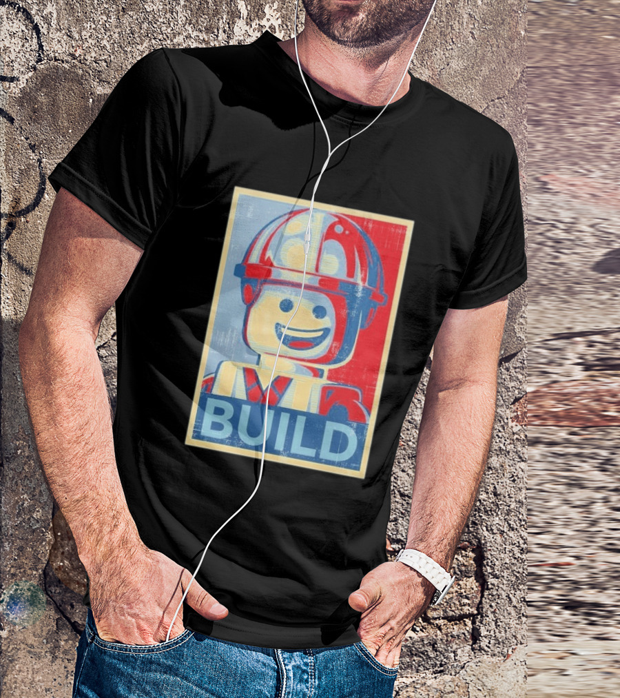 Lego Minifigure Build Distressed T-Shirt