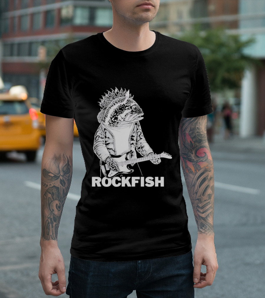 Rockfish Jacket Electric Guitar Performance T-Shirt