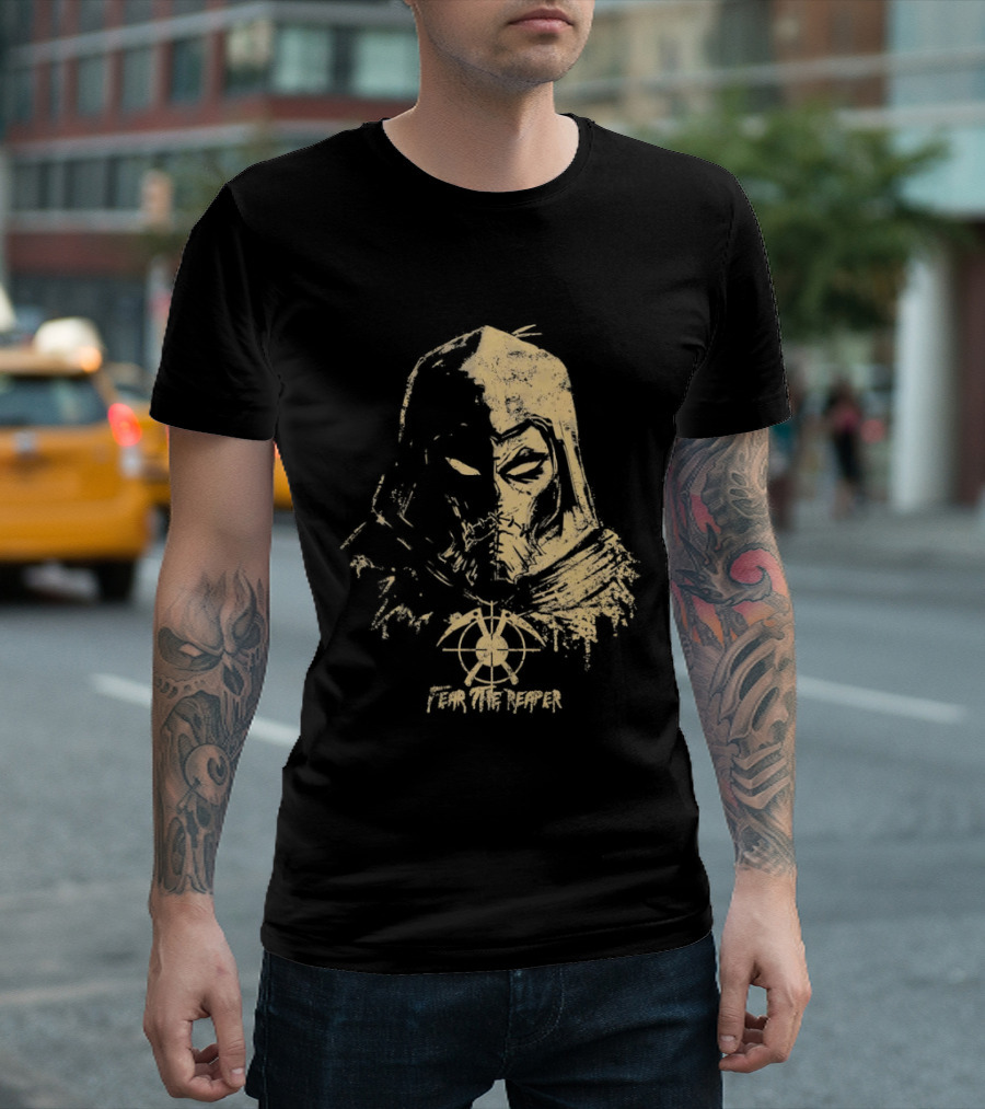 Scarecrow Batman Arkham Series Fear The Reaper Distressed T-Shirt