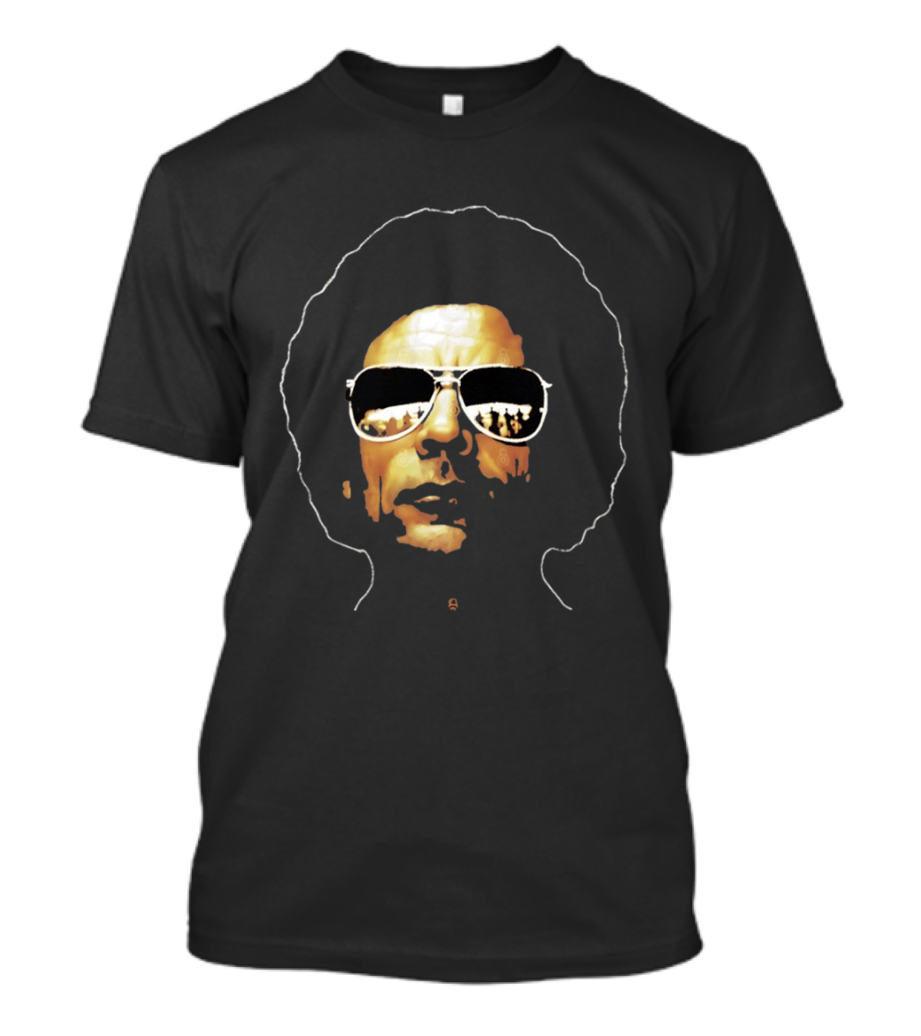 Muammar Gaddafi Afro Sunglasses T-Shirt